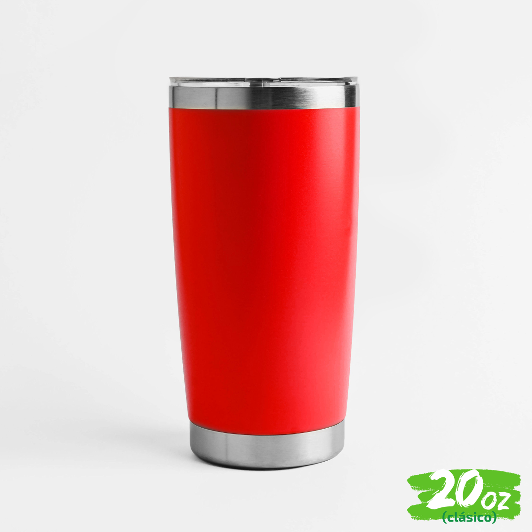 Vaso 20oz / 591ml  "CLÁSICO" + Tapa Hermética