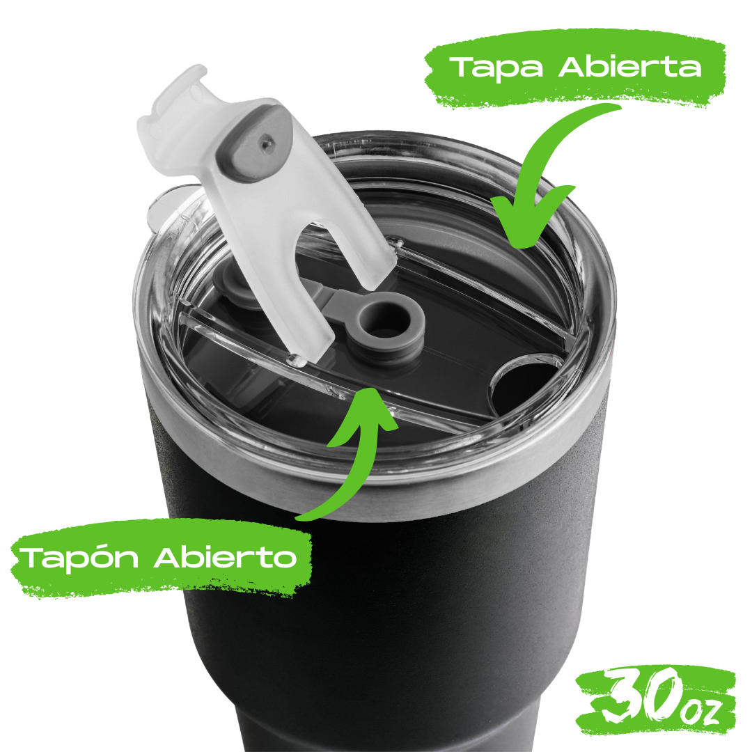 Vaso 30oz / 887ml + Tapa Hermética 🎁