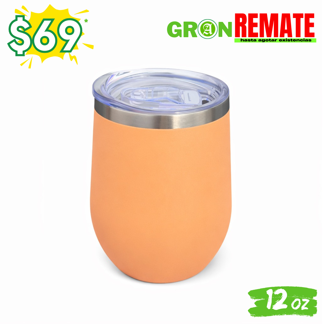 Gran REMATE // Vaso 12oz / 354ml + Tapa Hermética