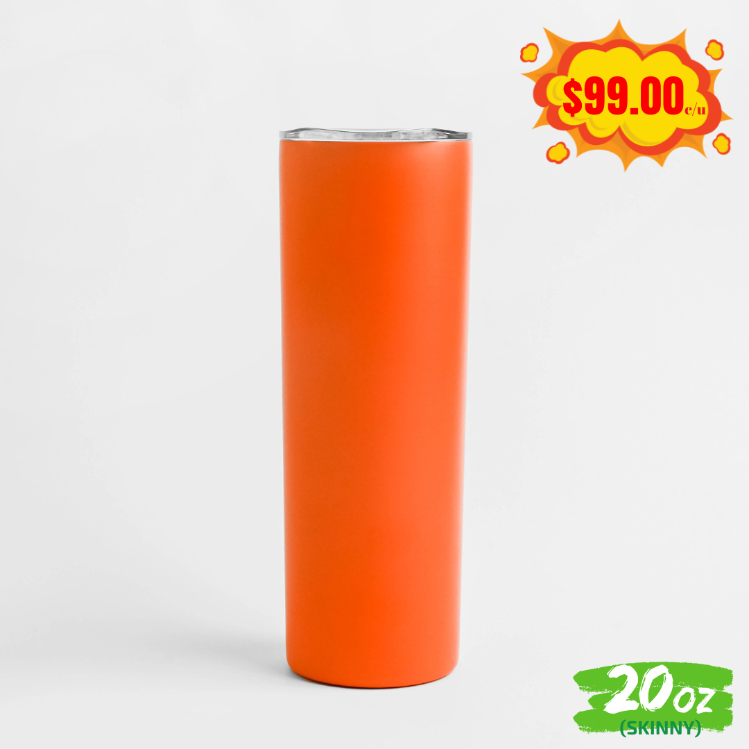 Vaso "SKINNY" 20oz / 591ml con Tapa Hermética // Veranazo 🔥🏝️