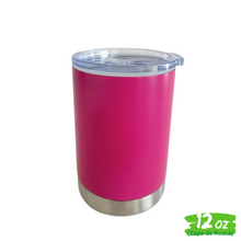 Cargar imagen en el visor de la galería, 12pzs / Portalatas Vaso (2 en 1)  12oz / 354ml+ Tapa de Rosca Hermética
