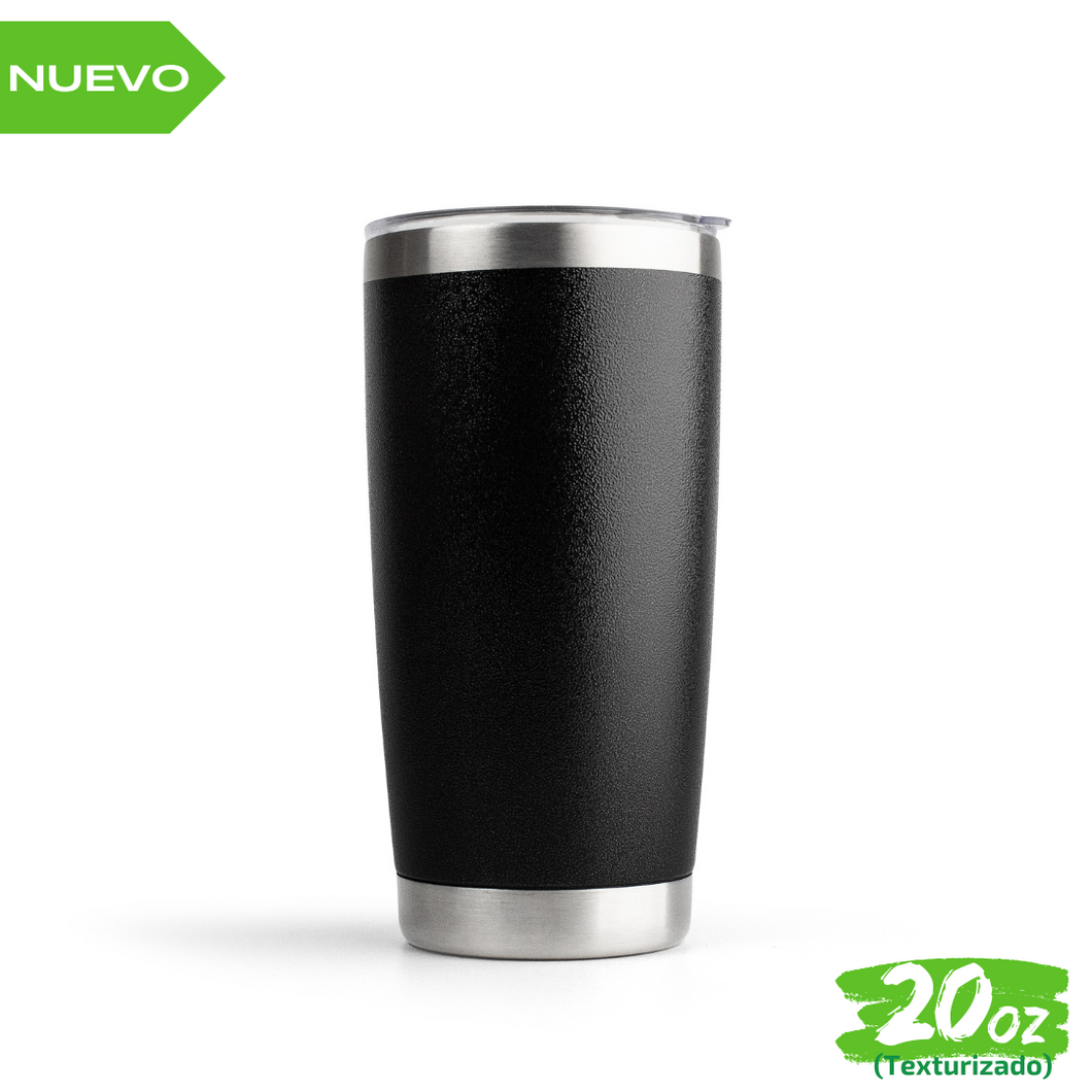 25pzs TEXTURIZADOS 20oz / 591ml + Tapa Hermética