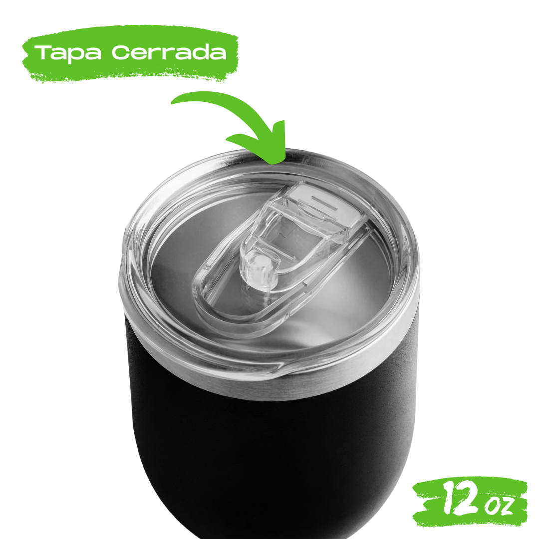 Gran REMATE // Vaso 12oz / 354ml + Tapa Hermética