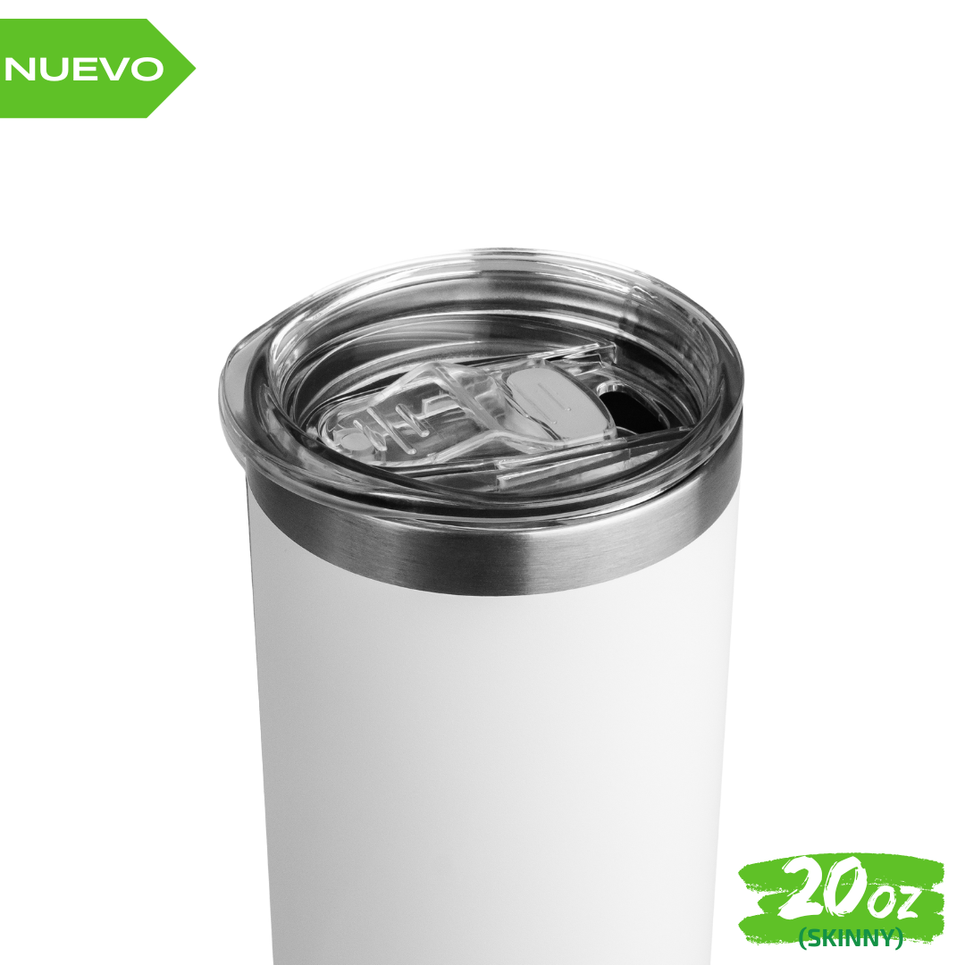 12pzs Nuevo "SKINNY" 20oz / 591ml con Tapa Hermética