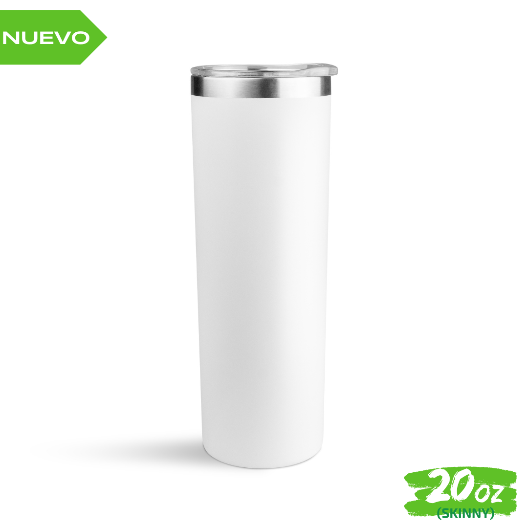 25pzs Nuevo "SKINNY" 20oz / 591ml con Tapa Hermética