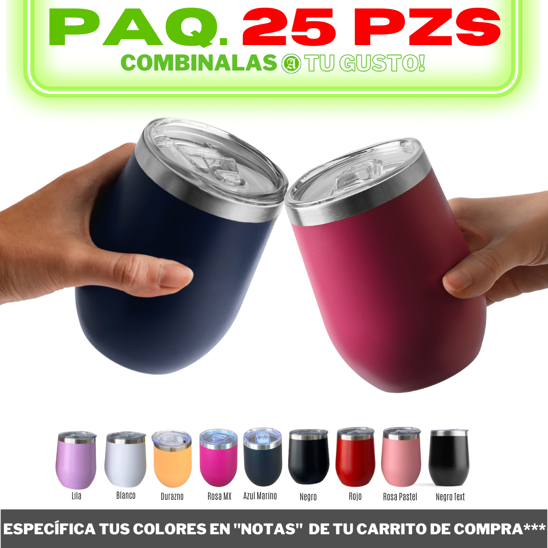 25pzs / 12oz / 354ml + Tapa Hermética