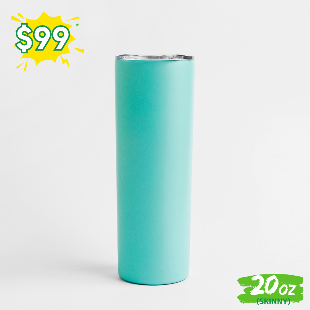 25pzs "SKINNY" 20oz / 591ml con Tapa Hermética