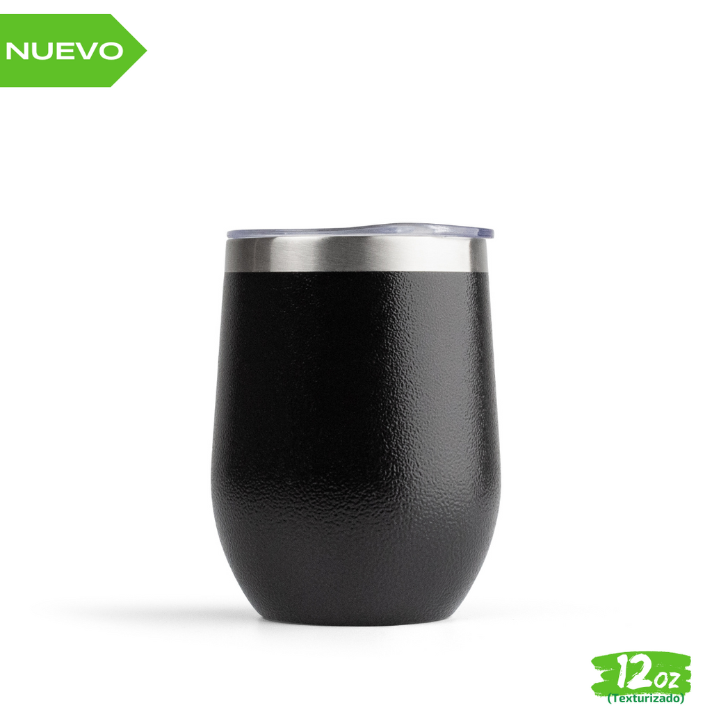 25pzs TEXTURIZADOS 12oz / 354ml + Tapa Hermética