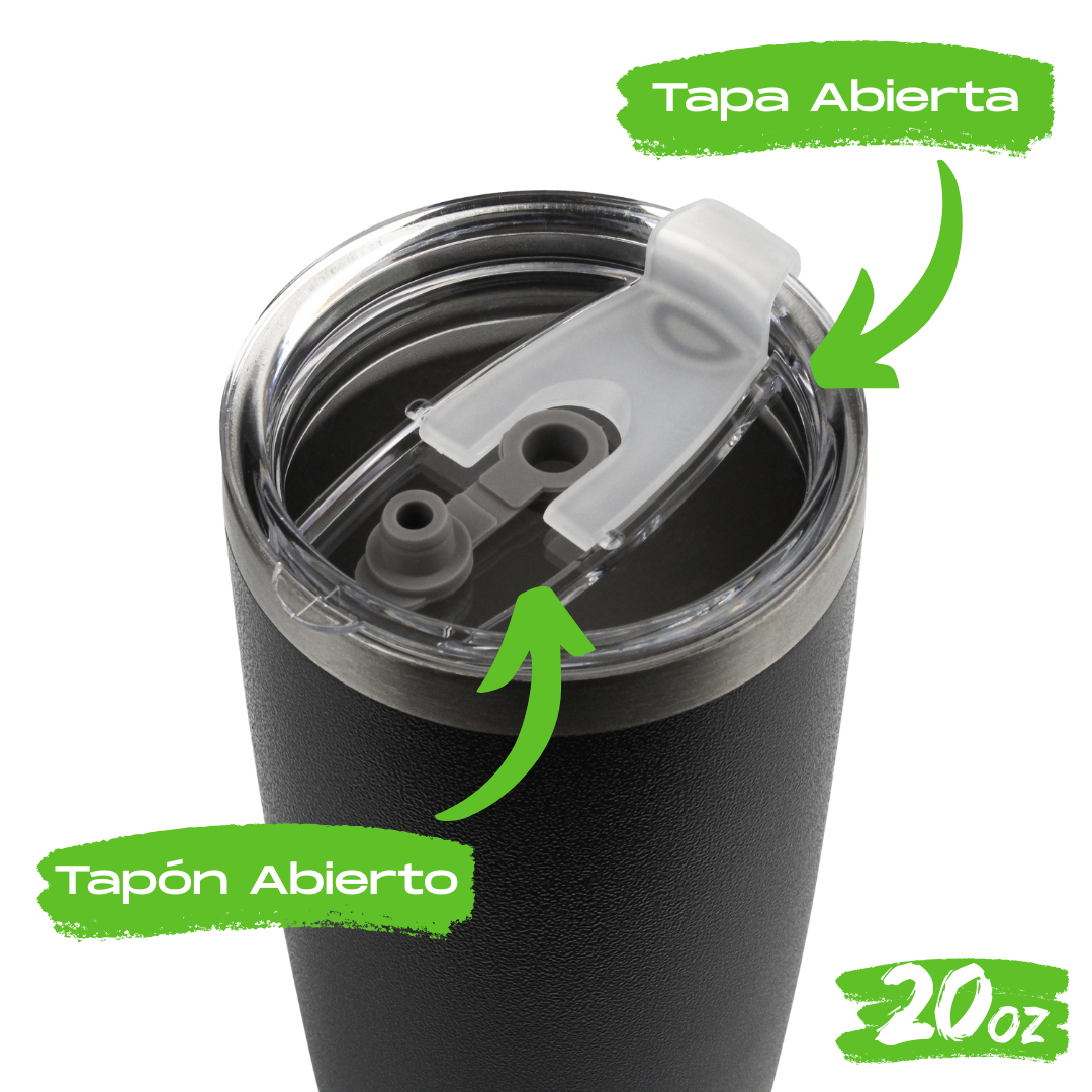 25pzs 20oz / 591ml "CLÁSICO" + Tapa Hermética