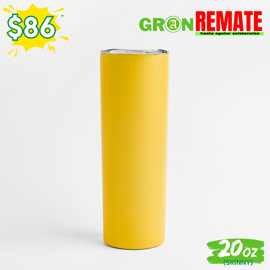 Gran REMATE // Vaso "SKINNY" 20oz / 591ml con Tapa Hermética //