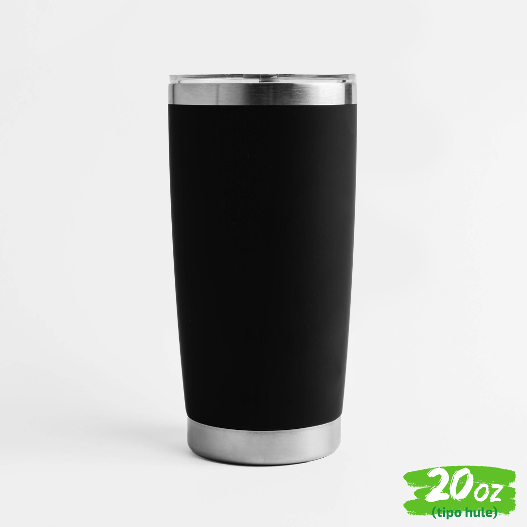 Vaso 20oz / 591ml "TIPO HULE" + Tapa Hermética