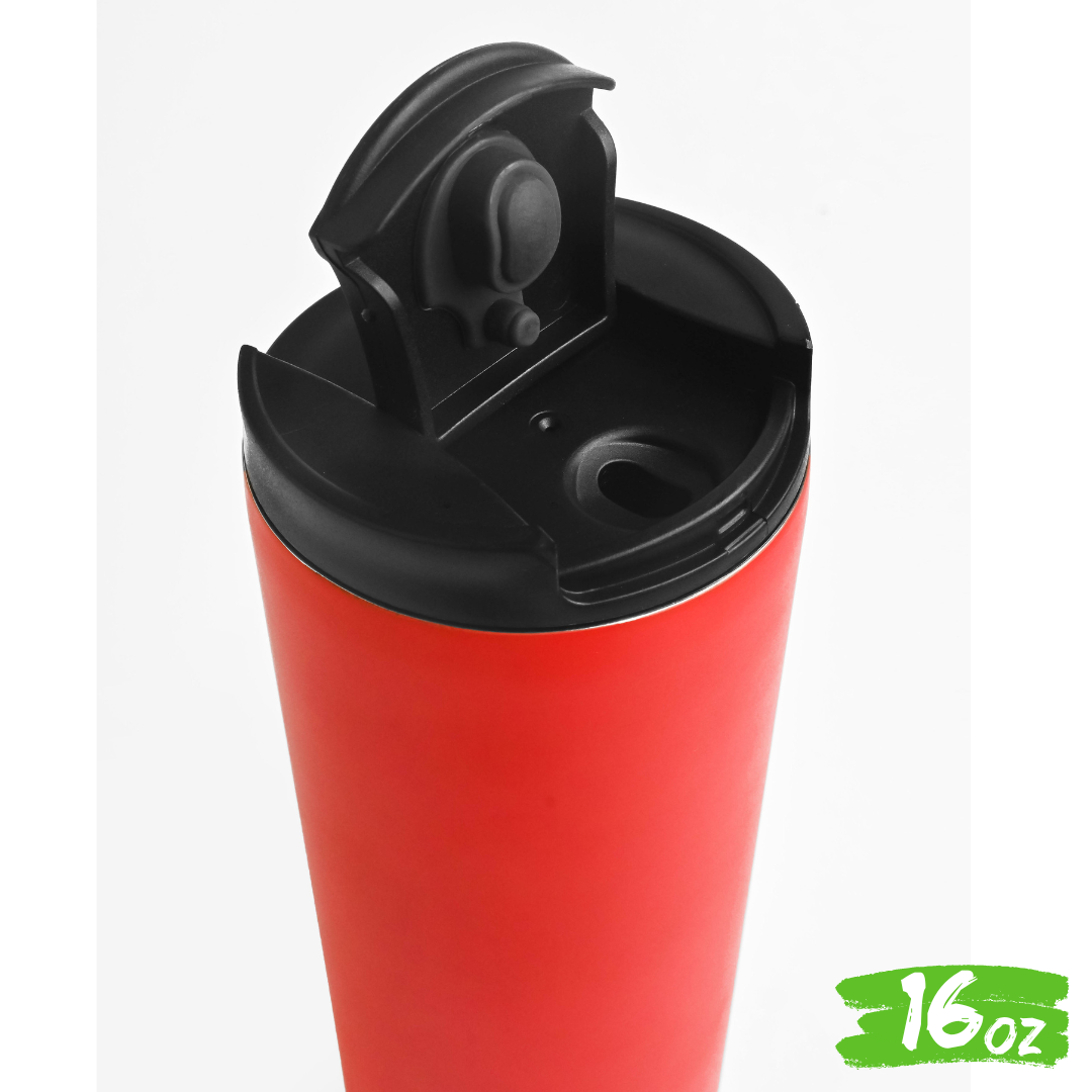 "TERMO" 16.9oz / 500ml con Tapón Hermético y Tapa de Rosca