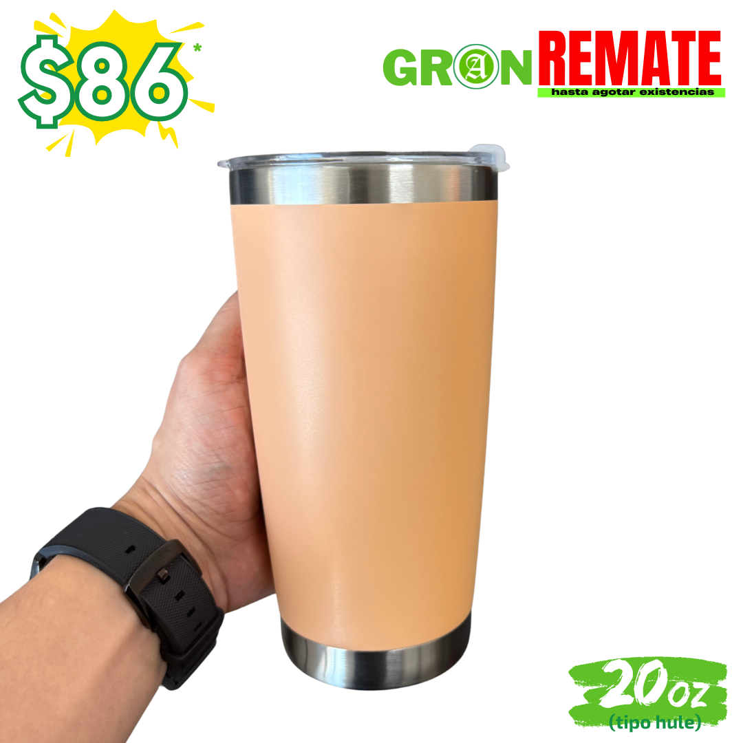 GRAN REMATE // Vaso 20oz / 591ml + Tapa Hermética