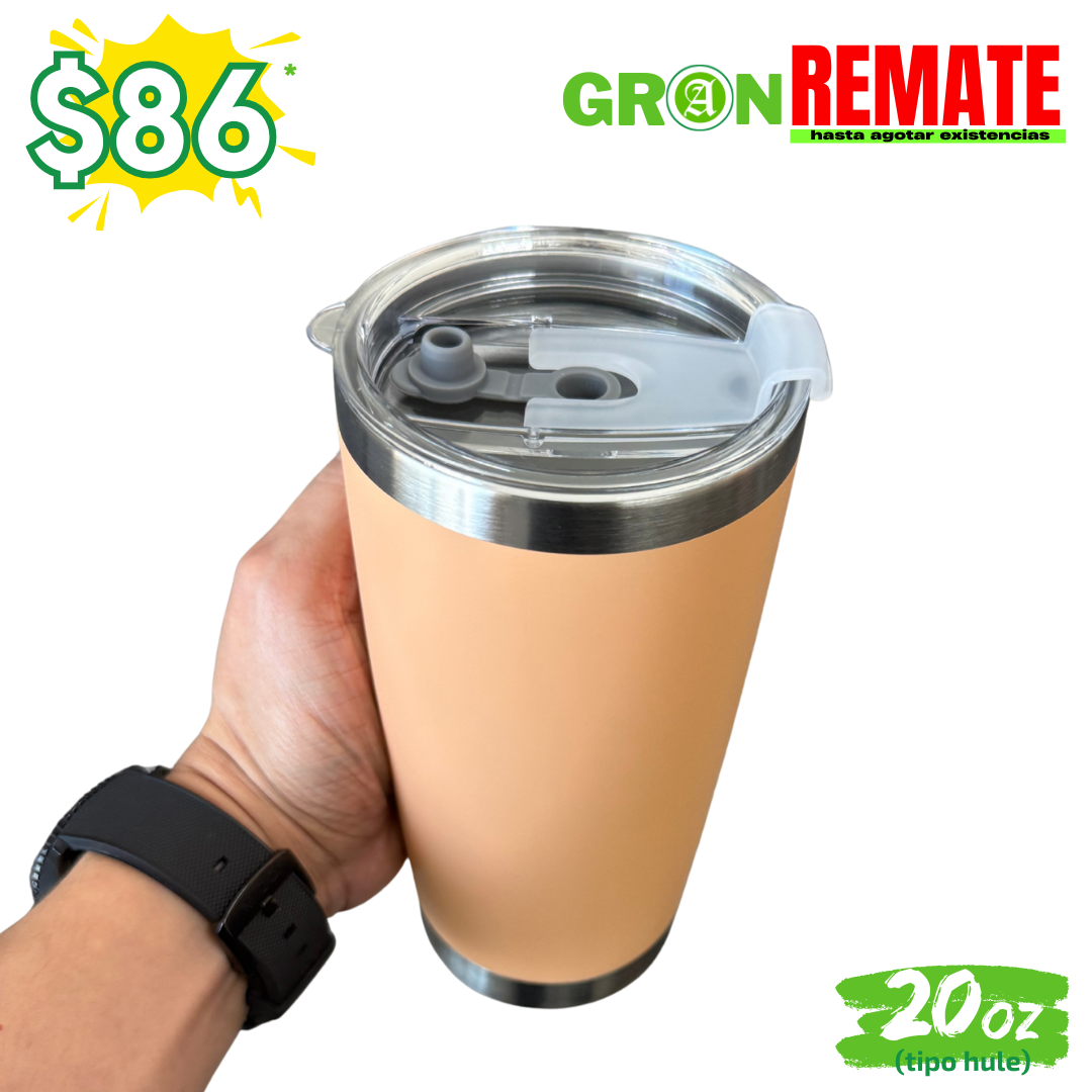 GRAN REMATE // Vaso 20oz / 591ml + Tapa Hermética