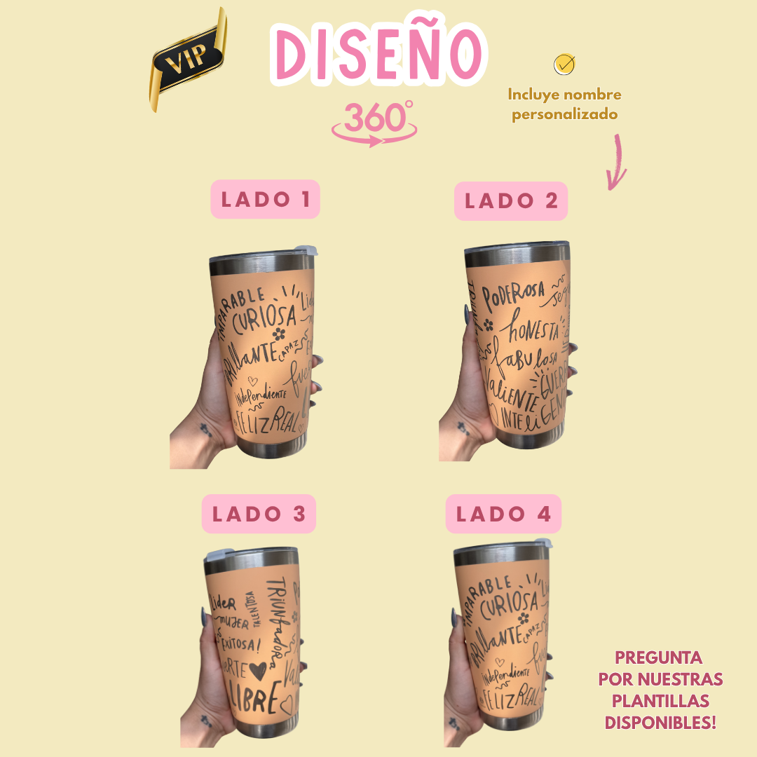 KIT REGALO 10 MAYO  VASO TÉRMICO + GRABADO LÁSER