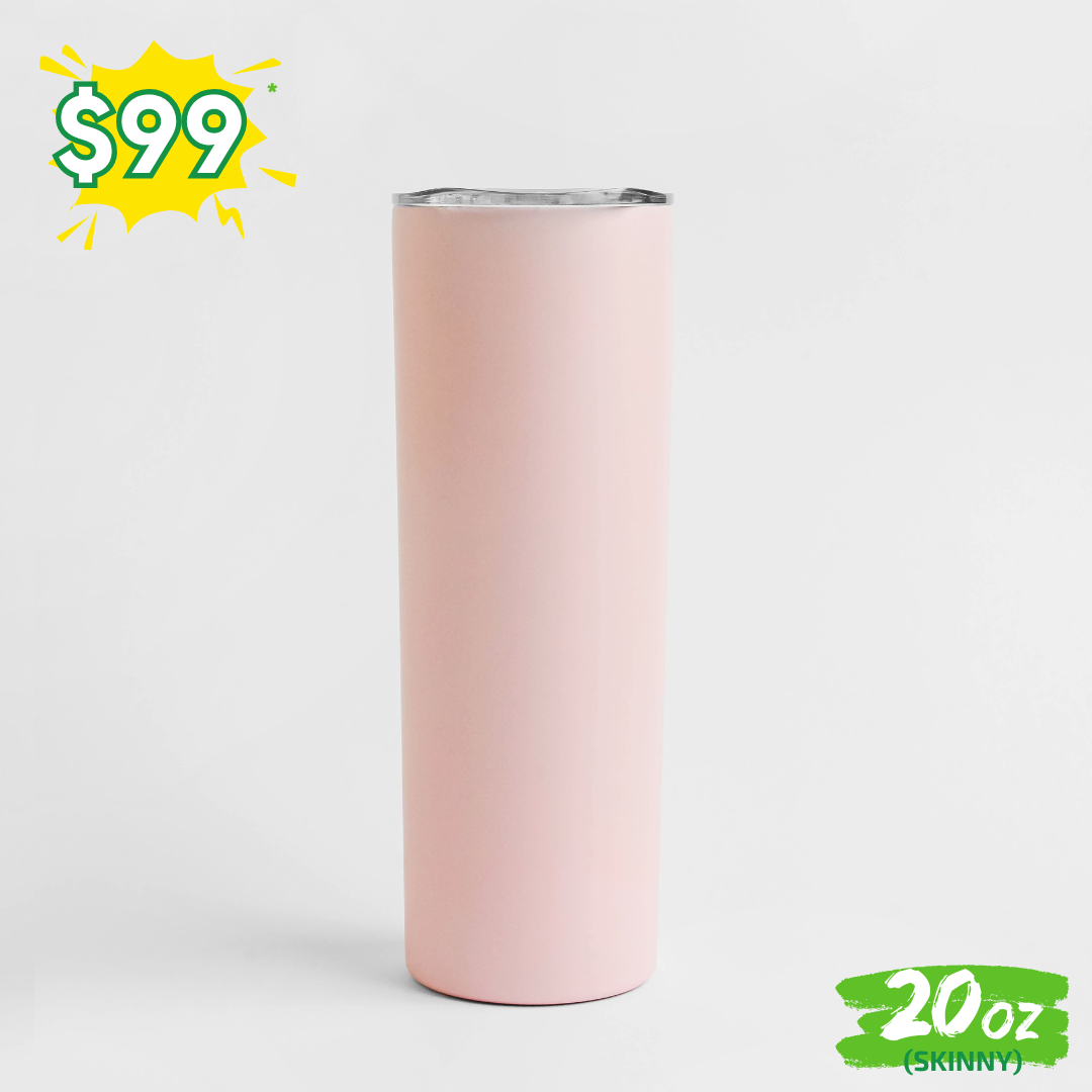 25pzs "SKINNY" 20oz / 591ml con Tapa Hermética