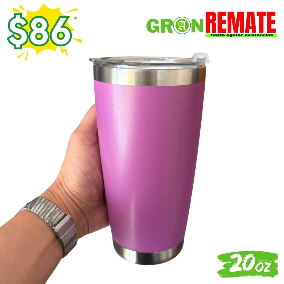 GRAN REMATE // Vaso 20oz / 591ml + Tapa Hermética