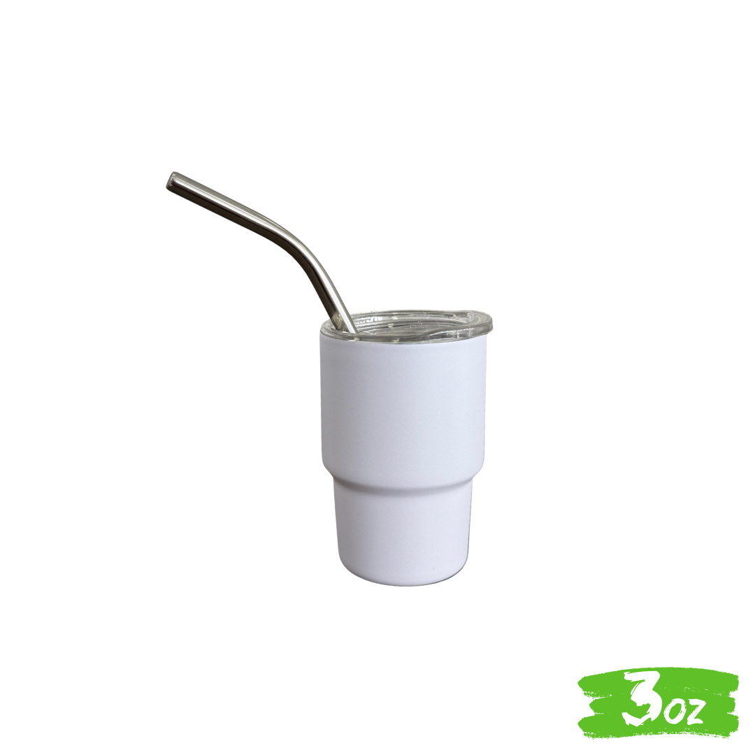 PREORDENA "Mini Tumbler" 3oz / 88ml + Popote de Acero Inox💥🚀