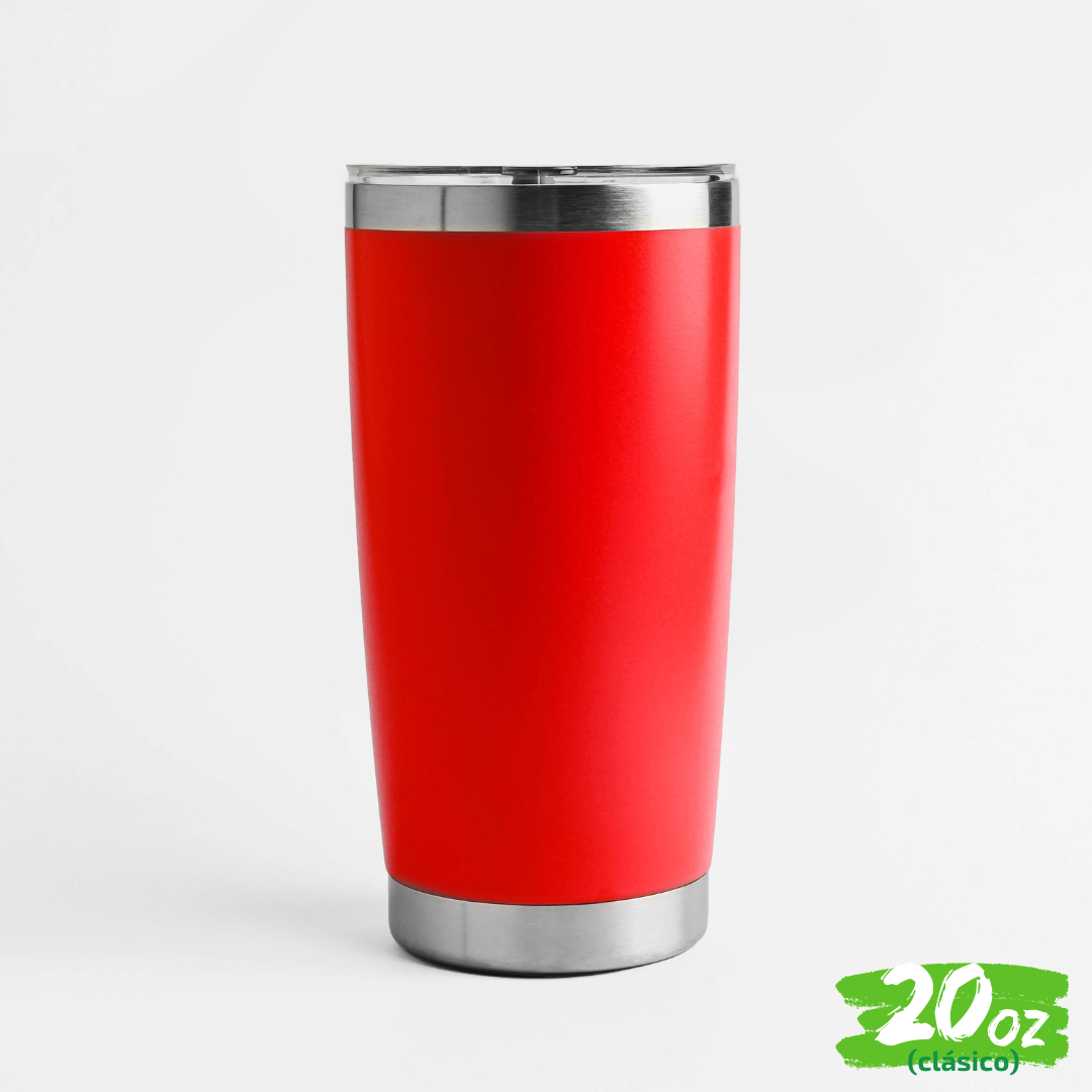 Vaso 20oz / 591ml  "CLÁSICO" + Tapa Hermética