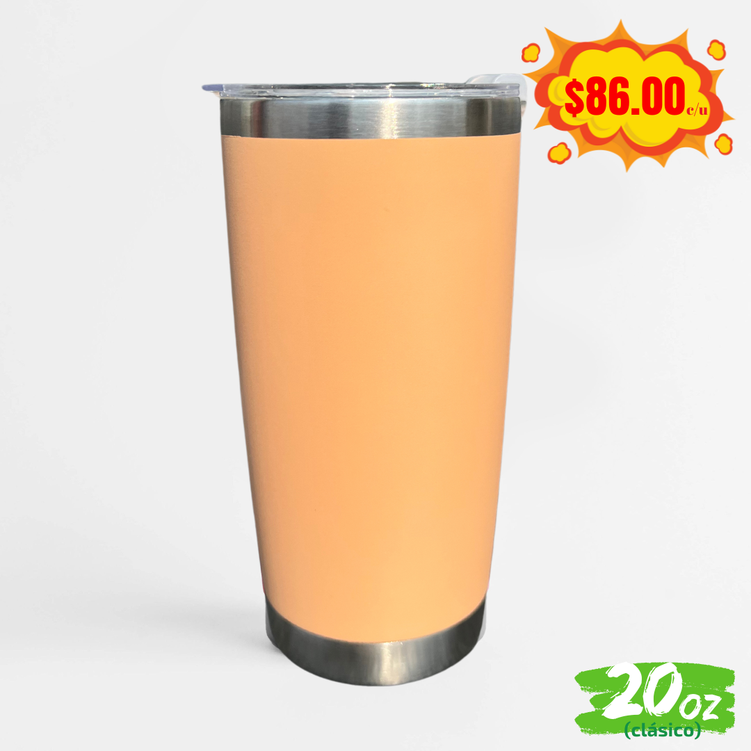 12pzs de 20oz / 591ml "CLÁSICO" + Tapa Hermética