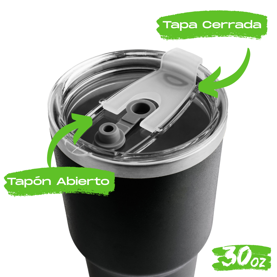 Vaso 30oz / 887ml + Tapa Hermética 🎁