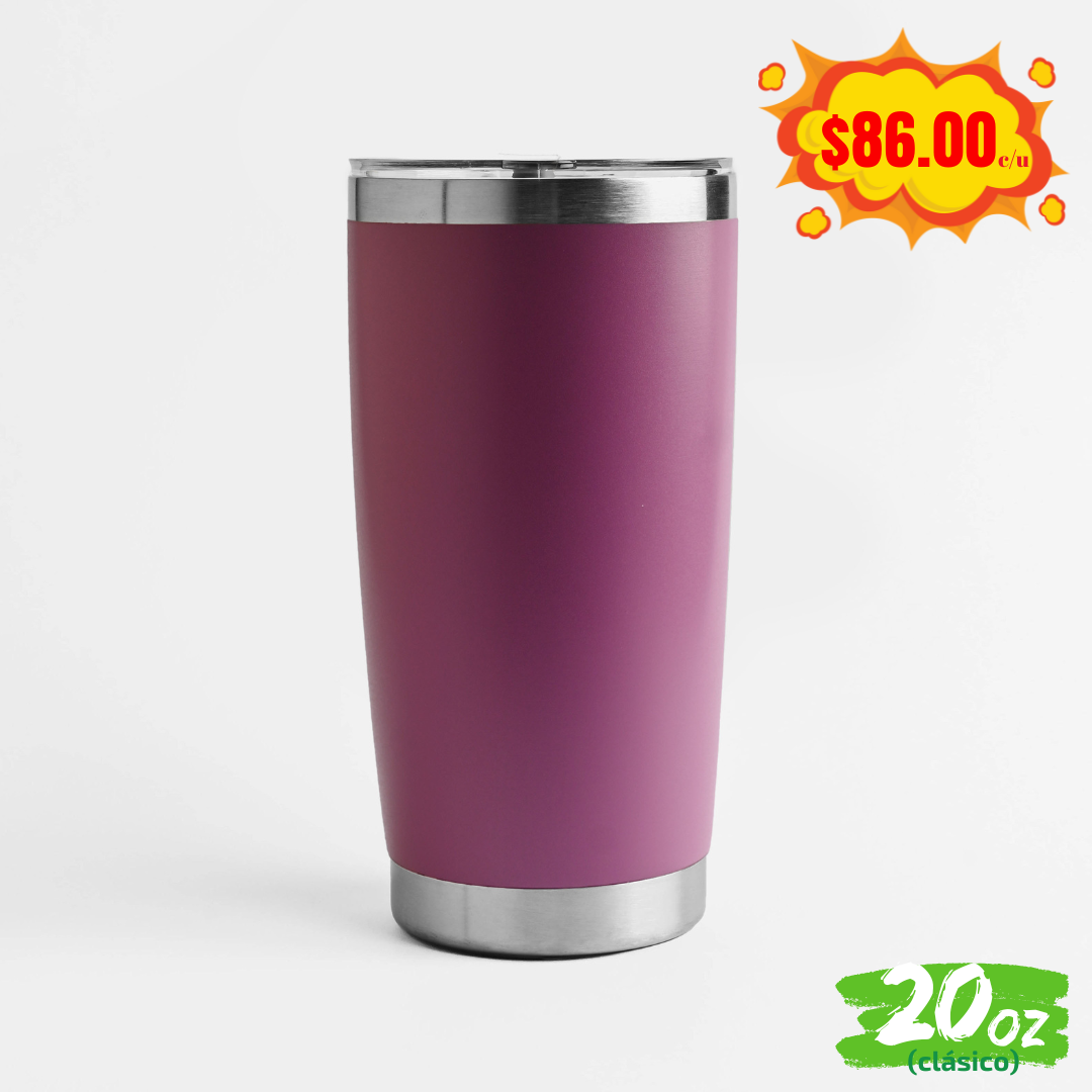 Vaso 20oz / 591ml  "CLÁSICO" + Tapa Hermética