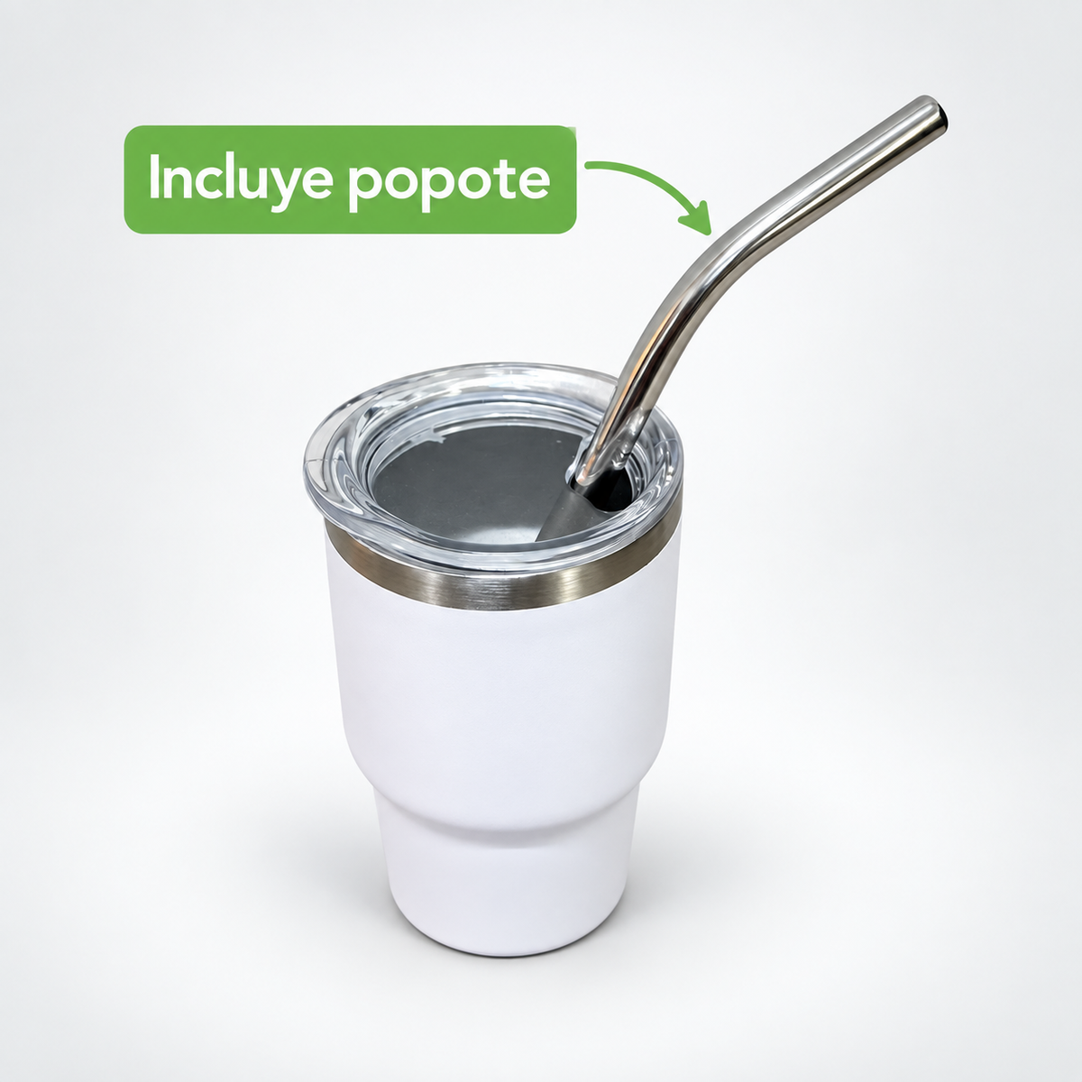 "Mini Tumbler" 3oz / 88ml + Popote de Acero Inox💥🚀