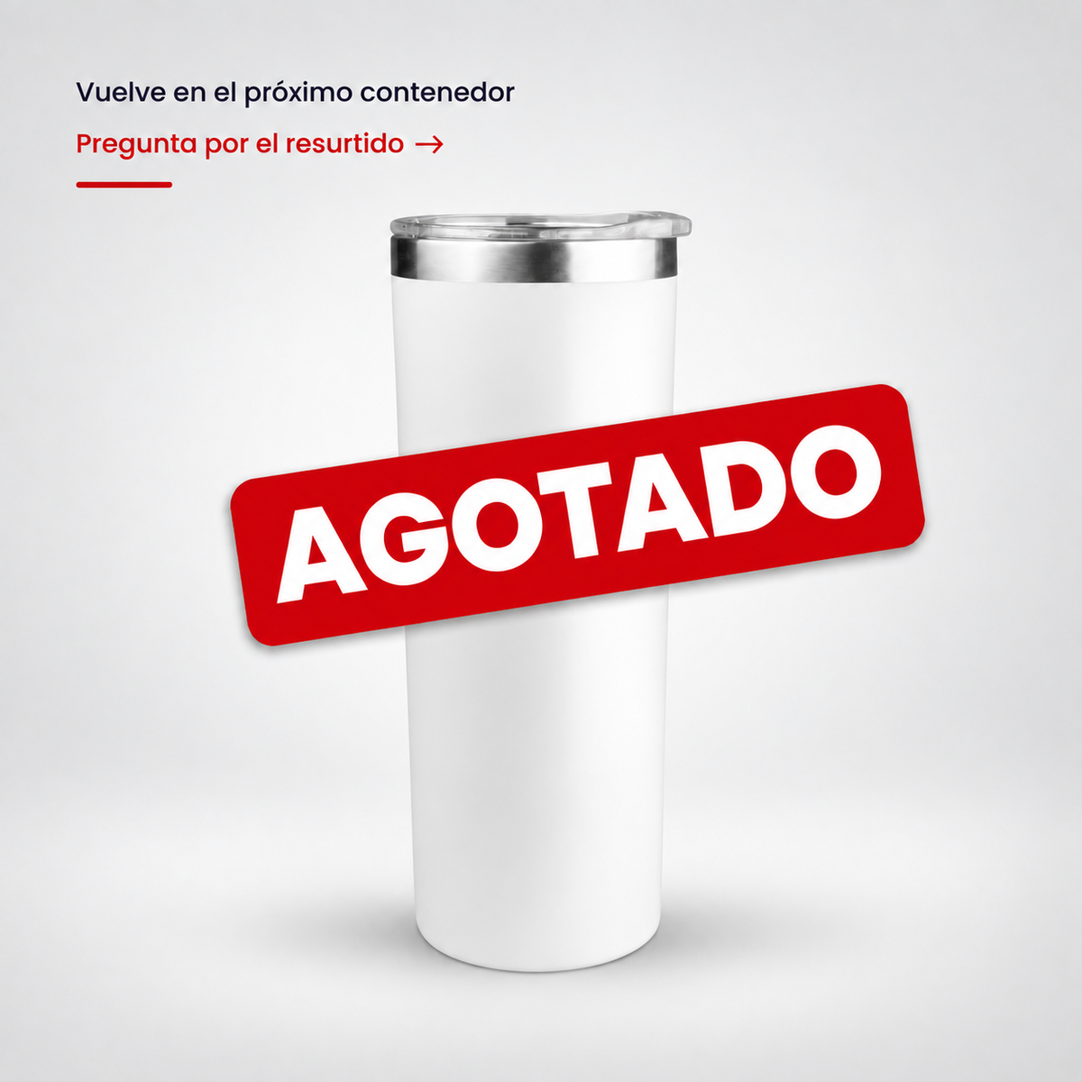 Nuevo Vaso "SKINNY" 20oz / 591ml con Tapa Hermética
