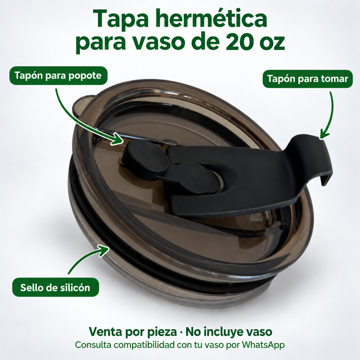 Tapa Hermética HUMO 20oz / 591ml