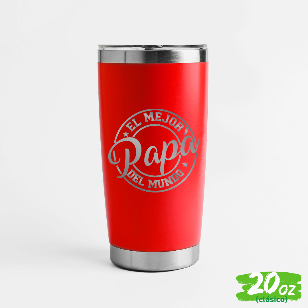 Vaso 20oz / 591ml  "CLÁSICO" + Tapa Hermética Personalizado