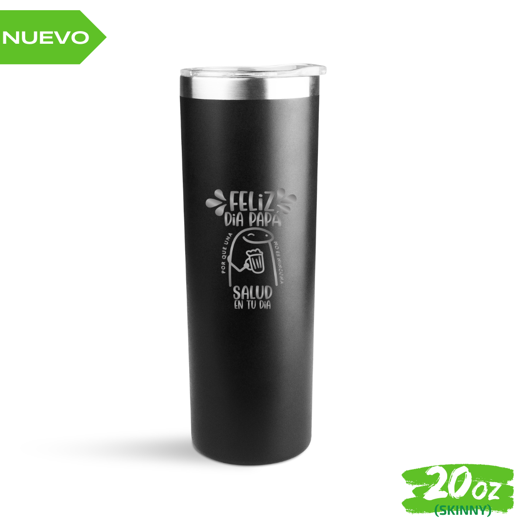 Nuevo Vaso "SKINNY" 20oz / 591ml con Tapa Hermética Personalizado