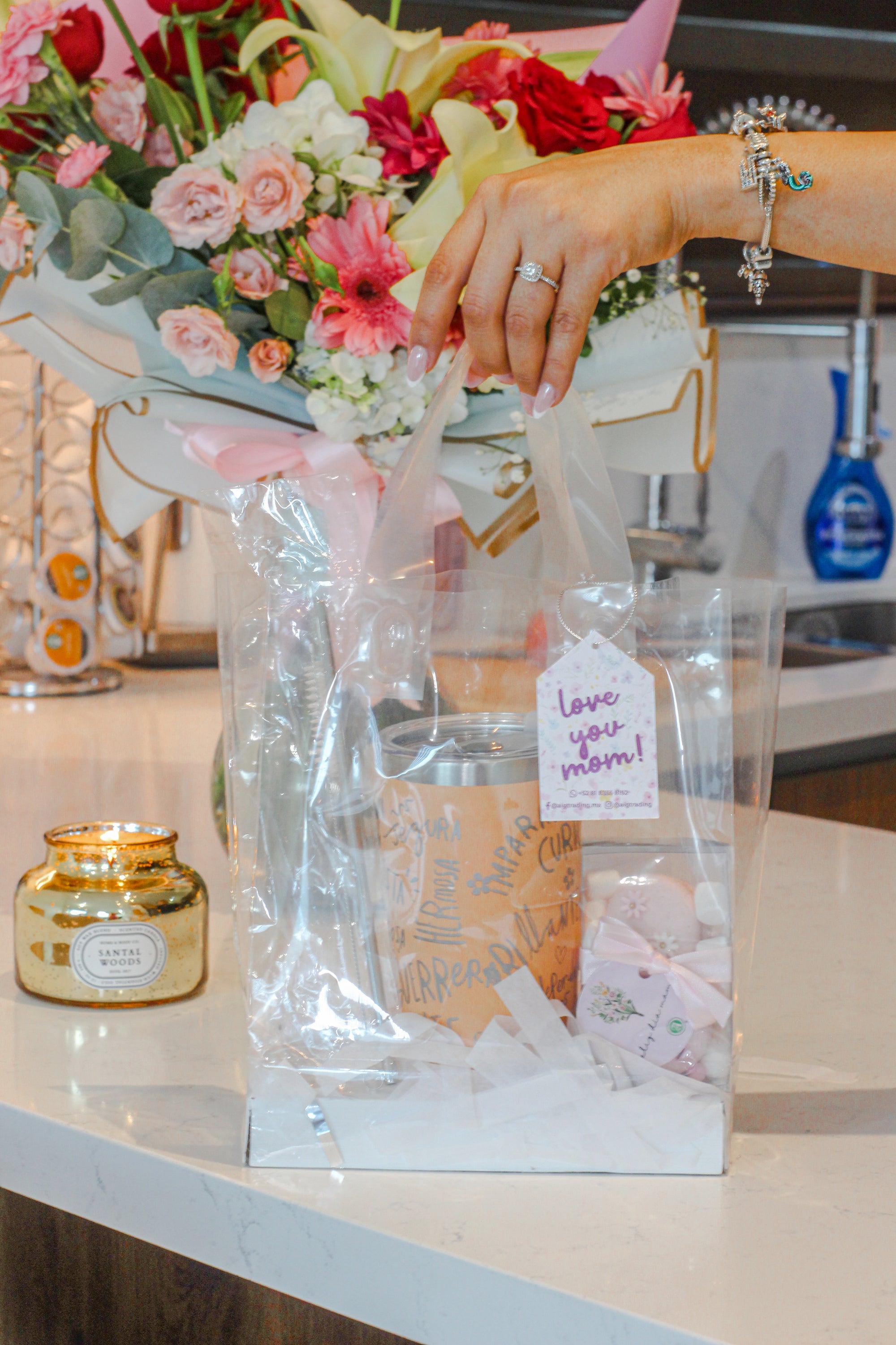KIT REGALO 10 MAYO  VASO TÉRMICO + GRABADO LÁSER
