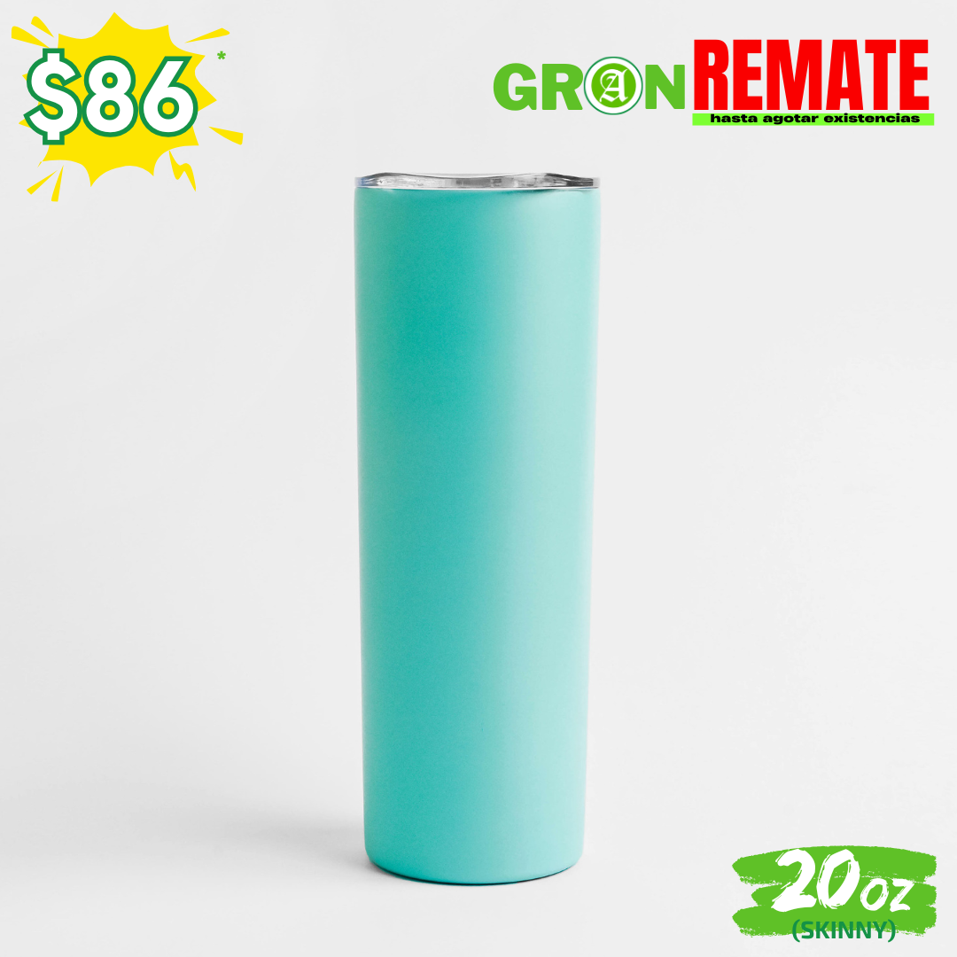 Gran REMATE // Vaso "SKINNY" 20oz / 591ml con Tapa Hermética //