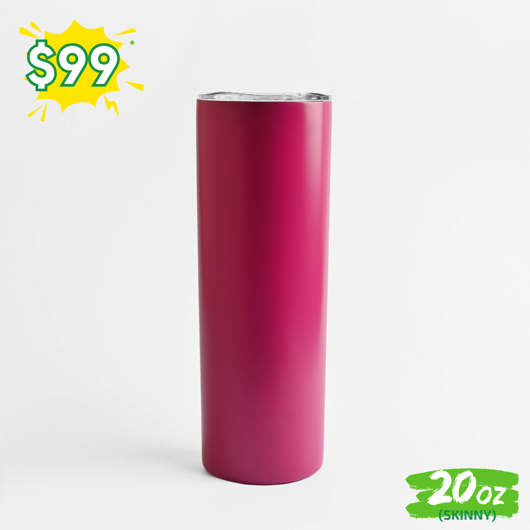 25pzs "SKINNY" 20oz / 591ml con Tapa Hermética