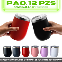 Cargar imagen en el visor de la galería, 12pzs 12oz / 354ml + Tapa Hermética
