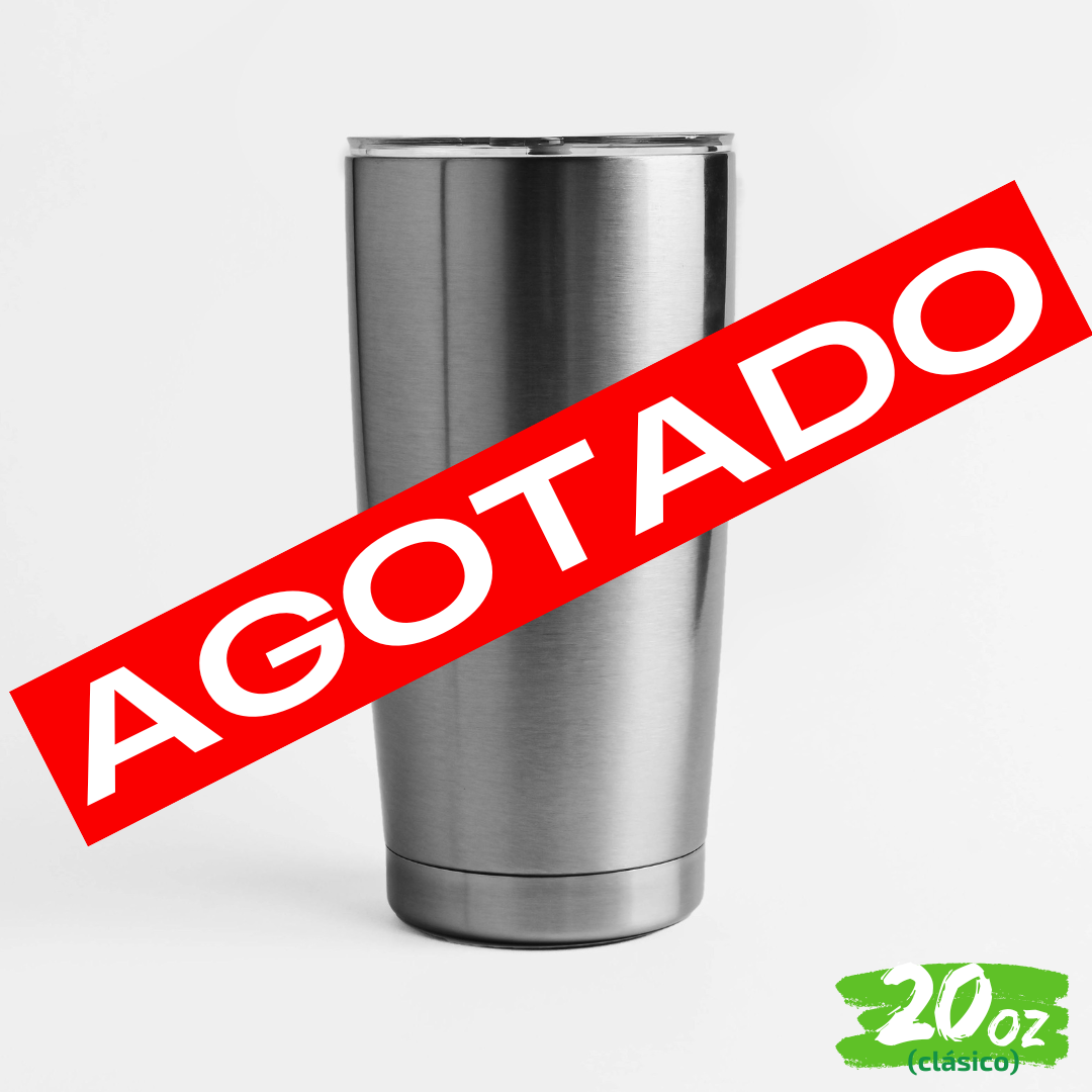 Vaso 20oz / 591ml  "CLÁSICO" + Tapa Hermética Personalizado