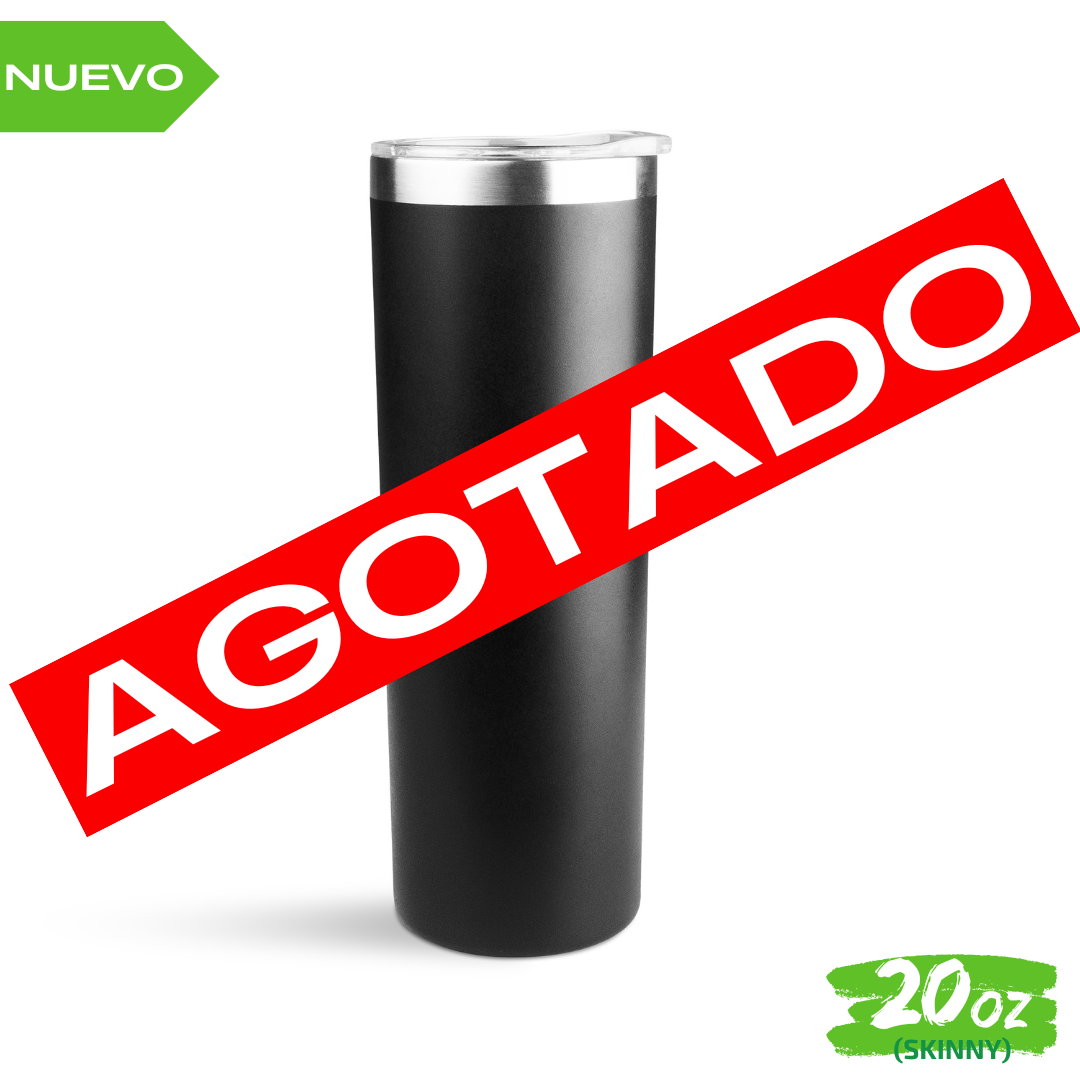 Nuevo Vaso "SKINNY" 20oz / 591ml con Tapa Hermética