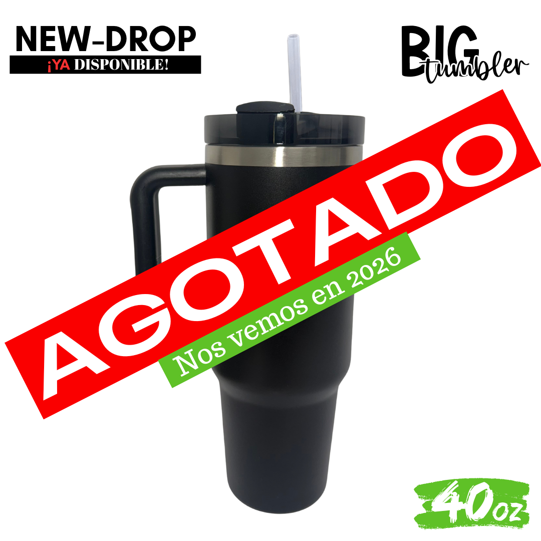 "Big Tumbler" 40oz / 1.2Lts con asa y popote 💥🚀